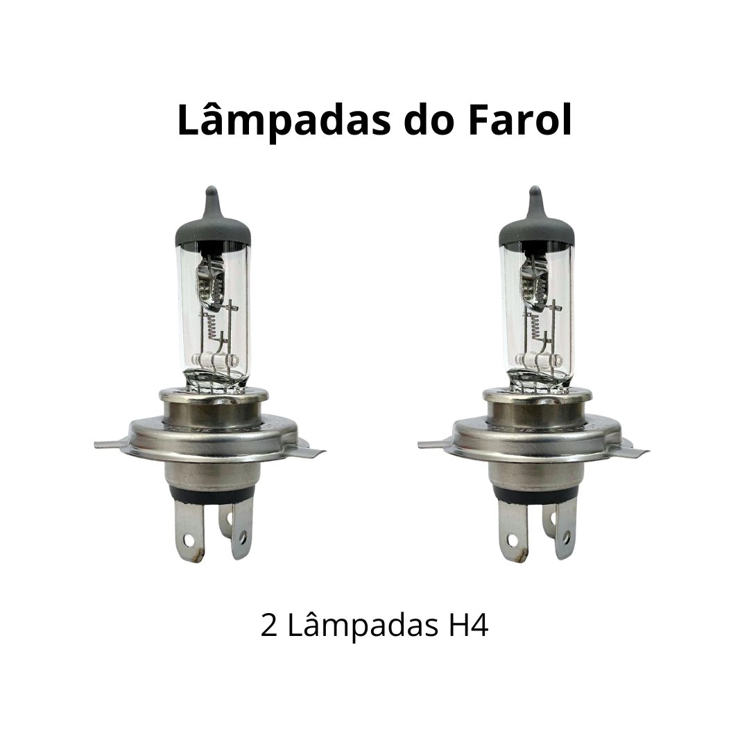 Par Farol Para Monza 1988 a 1990 Lente Vidro e Lâmpadas Par Farol Para Monza 1988 a 1990 Lente Vidro e Lâmpadas