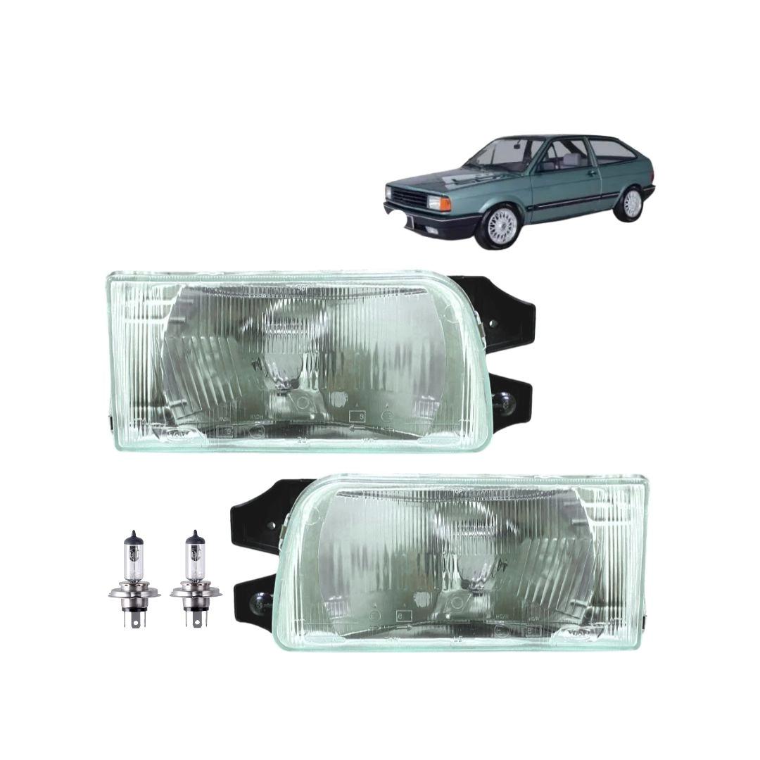 Kit Farol Para VW Quadrado Gol Saveiro Parati Lâmpadas Kit Farol Para VW Quadrado Gol Saveiro Parati Lâmpadas