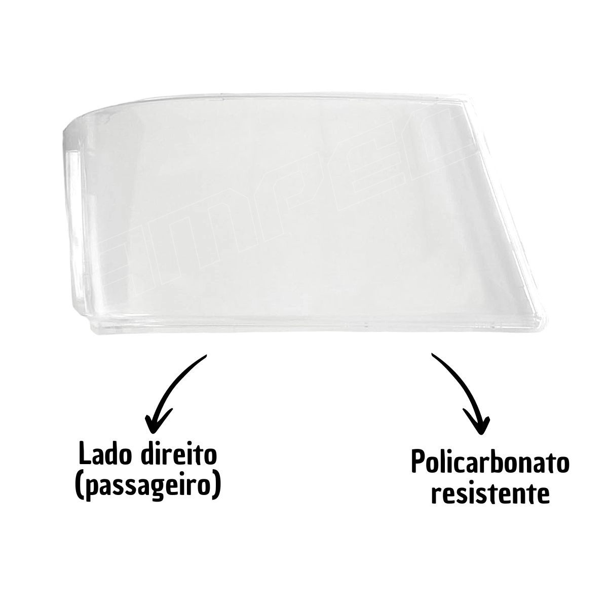 Lente para Farol ParaScania NTG S6 Série 6 Direito