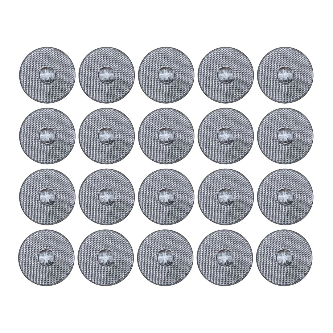 Kit 20 Lanternas Lateral Led Caminhão Carreta Sem Suporte Cristal G