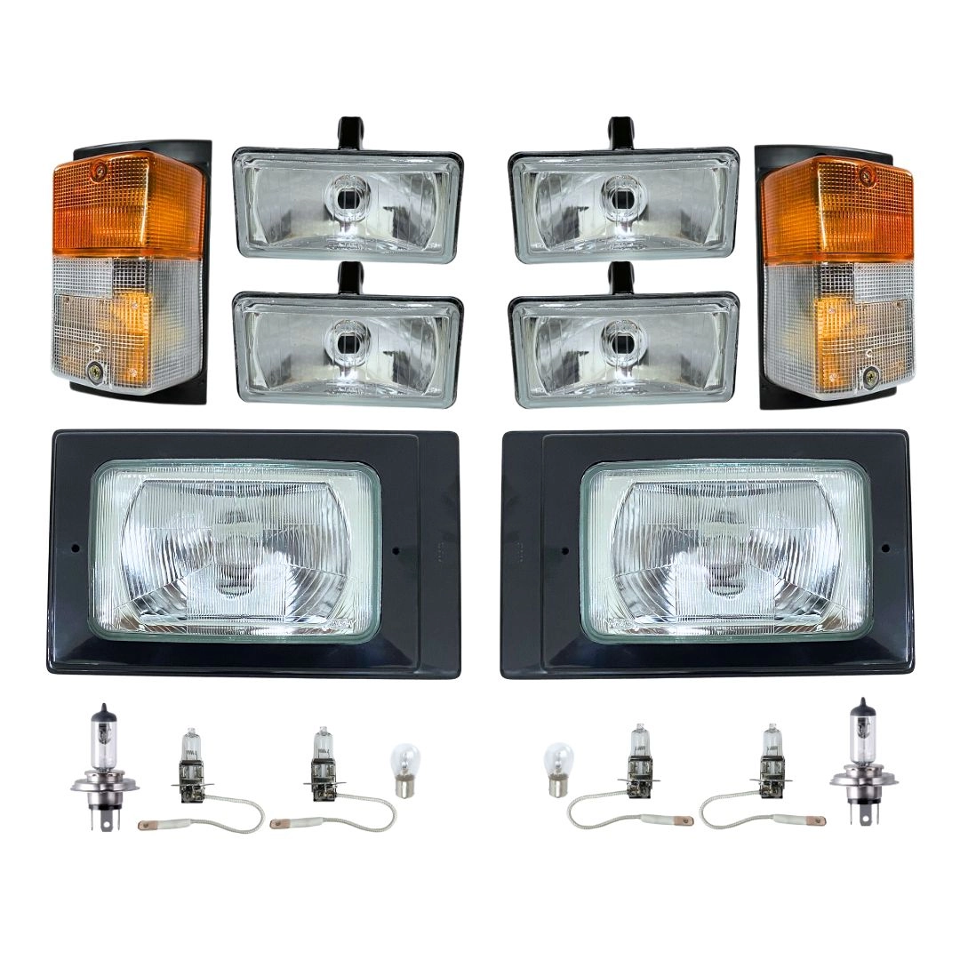 Kit Iluminação Completo c/ Moldura Para Scania Bicudo