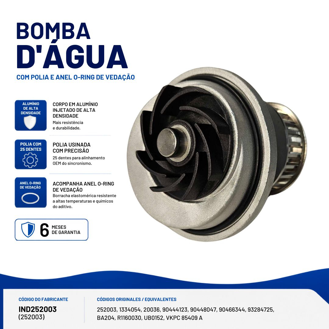 Bomba De Água Para Gm Astra 1.8 Astra 2.0 Vectra 2.0 2.2 Zafira 2.0 Blazer 2.2 2.4 S10 2.2 2.4 Omega 2.0 2.2 Suprema 2.0 