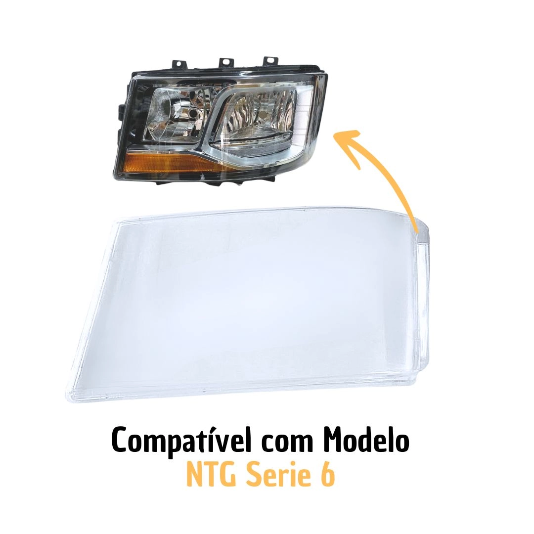 Lente para Farol ParaScania NTG S6 Série 6 Esquerdo Lente para Farol ParaScania NTG S6 Série 6 Esquerdo