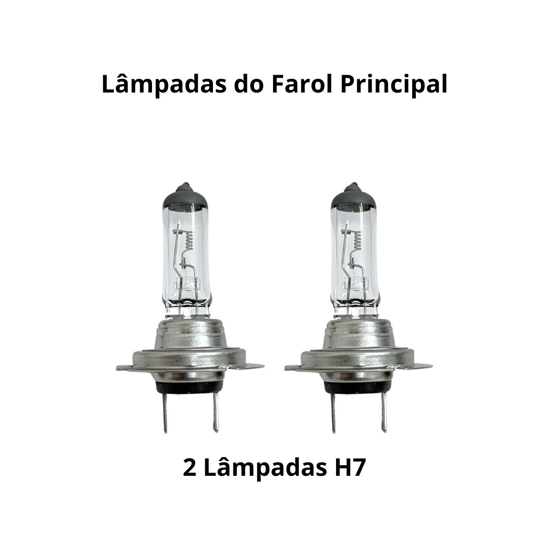 Farol Para Iveco Stralis Hi-way Cromado Led Com Chicote LE Farol Para Iveco Stralis Hi-way Cromado Led Com Chicote LE
