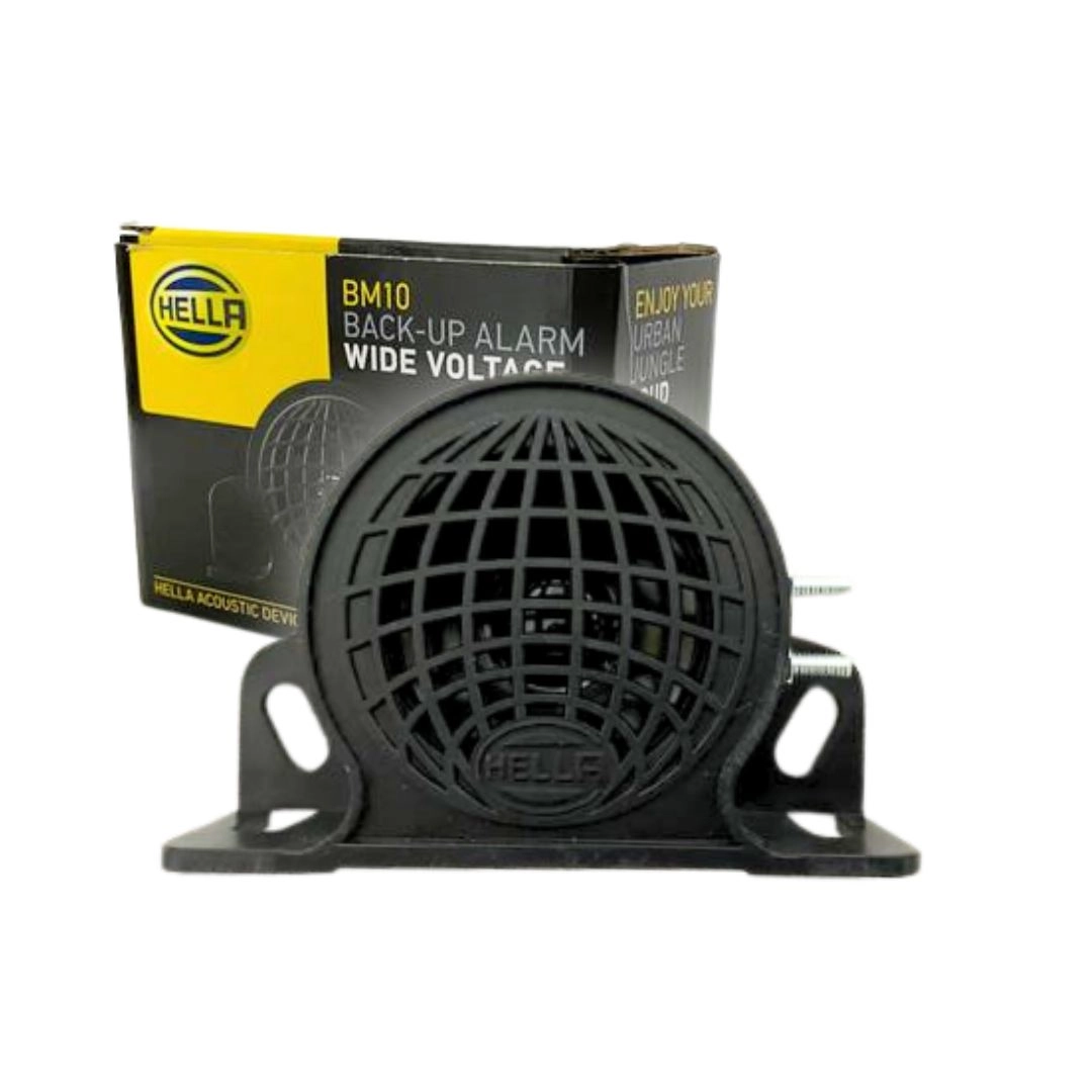 Sirene Alarme Marcha Ré Universal Multivolt 9v a 48v Sirene Ré Original Hella Caminhão Van Ônibus Trator