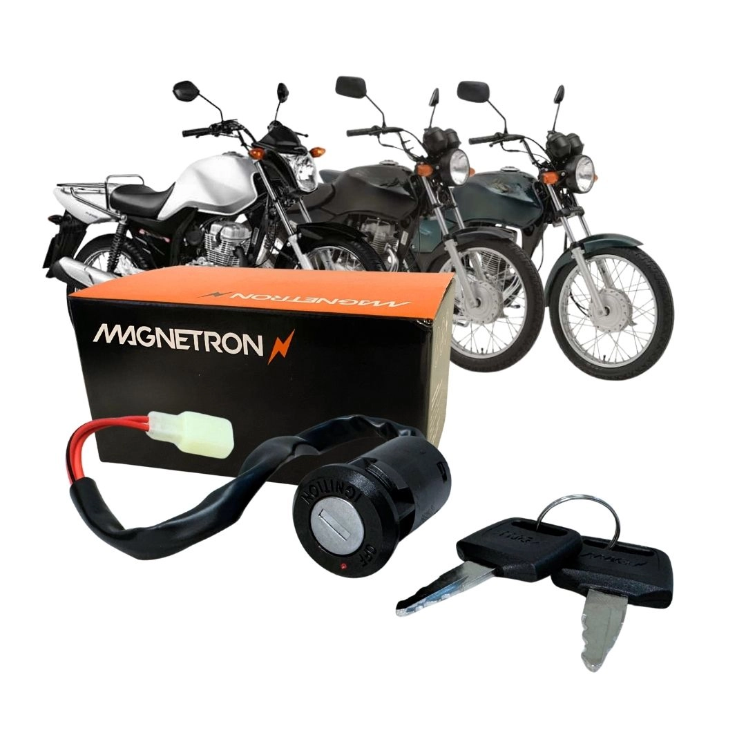 Chave De Ignição Miolo Para Honda CG Fan 125 Titan KS ES KSE Cargo 2002 a 2004 Magnetron