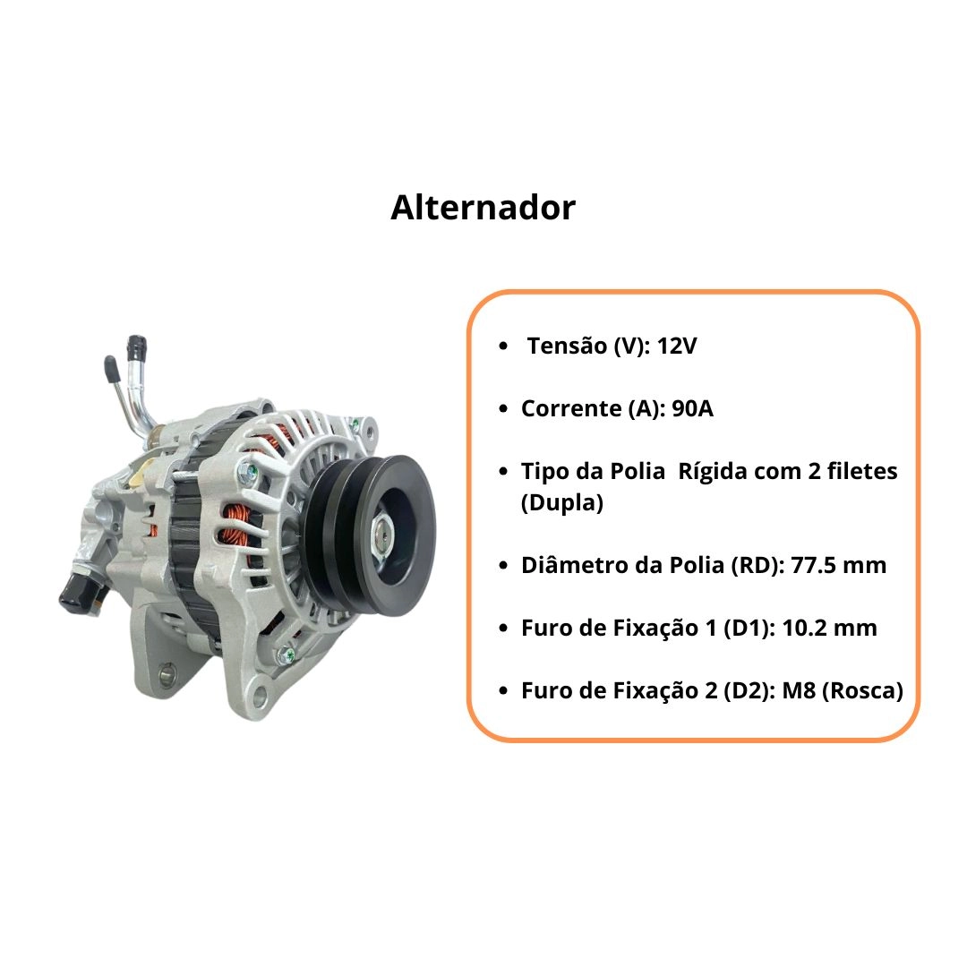 Motor de Partida 12v 10 Dentes 1.4 KW Para Opala 69 a 92 Caravan 4/6c Camaro Corvette 6/8c S114823S