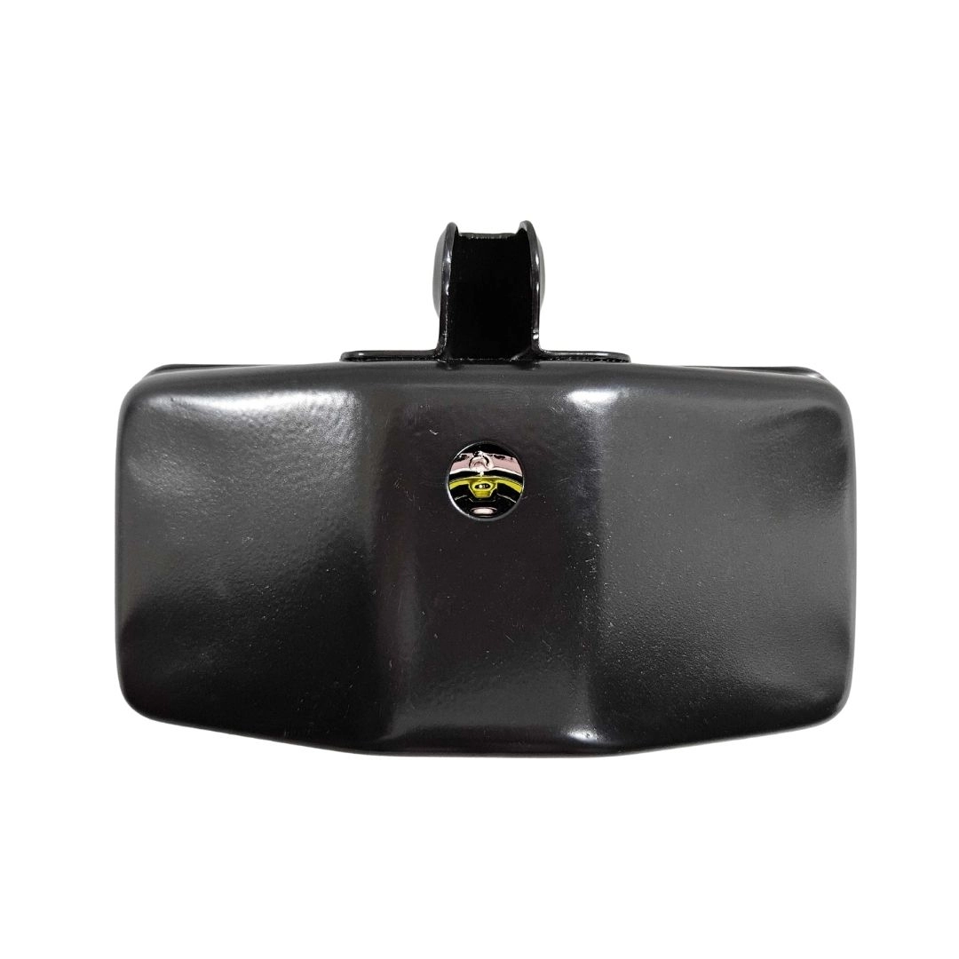 Par Farol Auxiliar Retangular 152x78mm Vidro Amarela