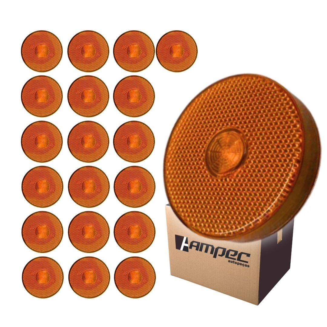 Kit 20 Lanternas Lateral Led Caminhão Carreta Sem Suporte Amarela G Kit 20 Lanternas Lateral Led Caminhão Carreta Sem Suporte Amarela G