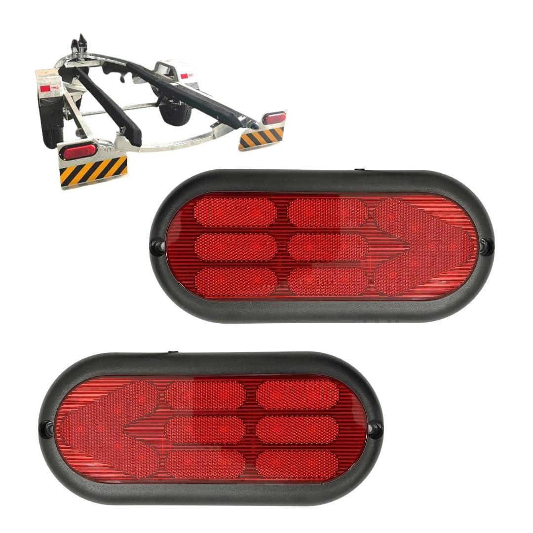 Par Lanterna Traseira Carretinha Universal 18 Leds Vermelha Par Lanterna Traseira Carretinha Universal 18 Leds Vermelha