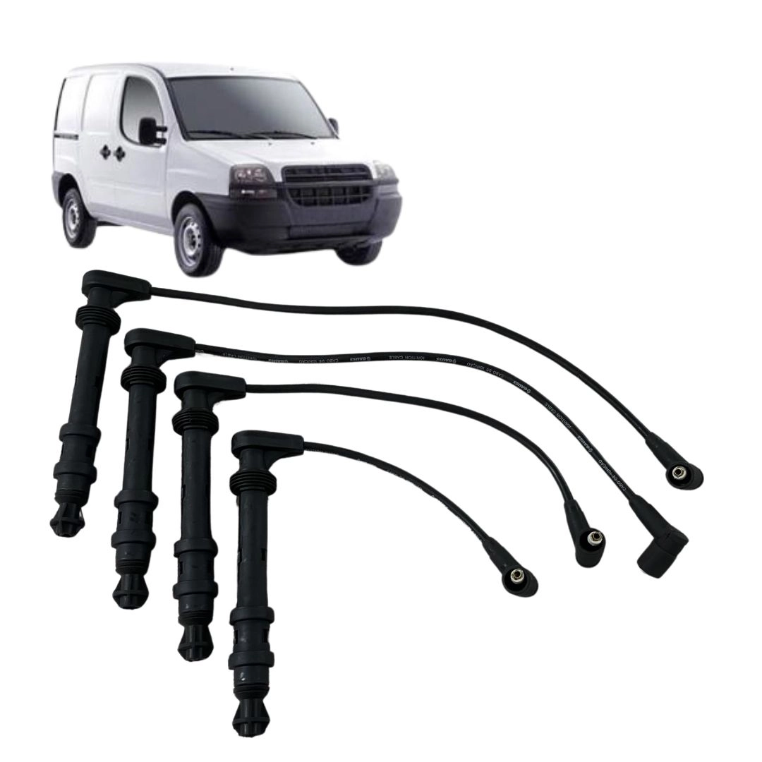 Conjunto Cabo Vela Ignição Para Doblo 1.6 2001 a 2003 Fiasa