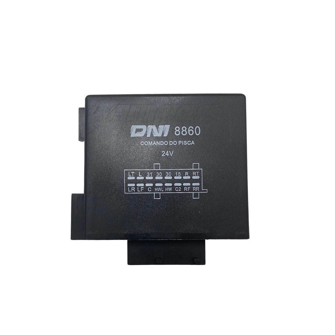Rele Comando Pisca Compatível Scania 24V 16 Terminais Rele Comando Pisca Compatível Scania 24V 16 Terminais
