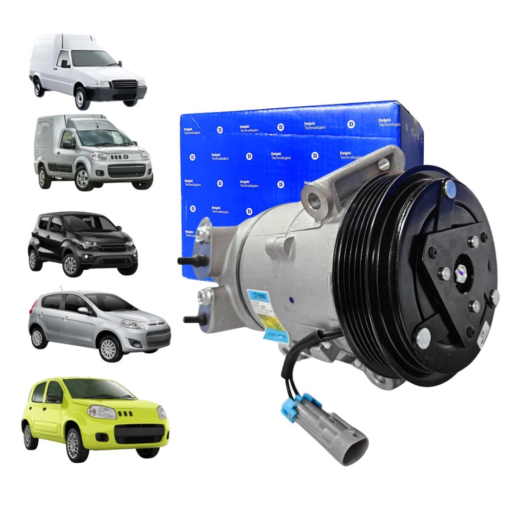 Compressor Ar Para Fiorino Mobi Palio Strada Uno 1.0 1.3 1.4 2011 a 2013 Delphi CS10099 Compressor Ar Para Fiorino Mobi Palio Strada Uno 1.0 1.3 1.4 2011 a 2013 Delphi CS10099