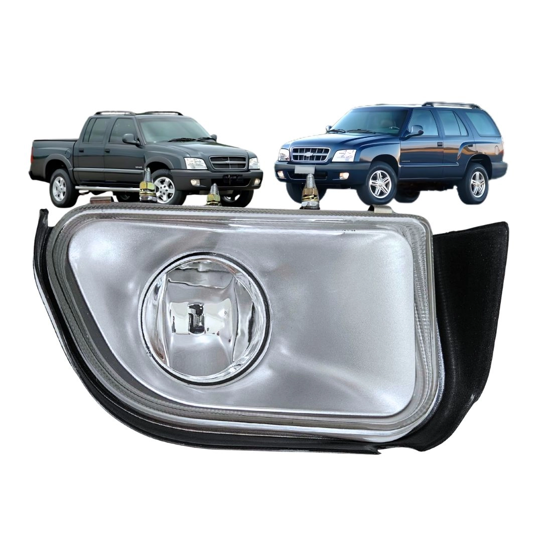 Farol Auxiliar Para S10 Blazer 2001 a 2007 Vidro Direito Farol Auxiliar Para S10 Blazer 2001 a 2007 Vidro Direito