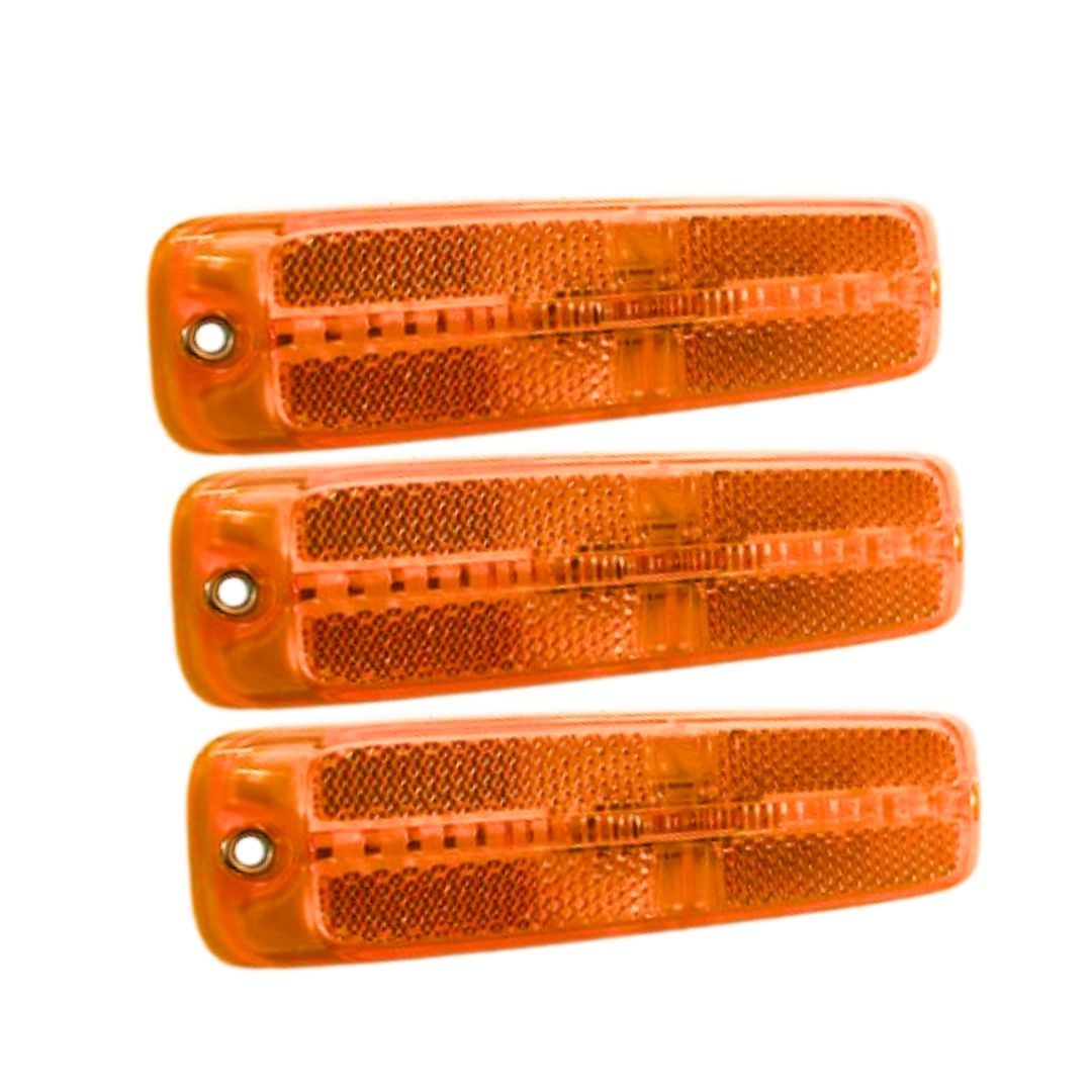 Kit 3 Lanterna Posição Lateral Retrorrefletor LED Amarela Kit 3 Lanterna Posição Lateral Retrorrefletor LED Amarela