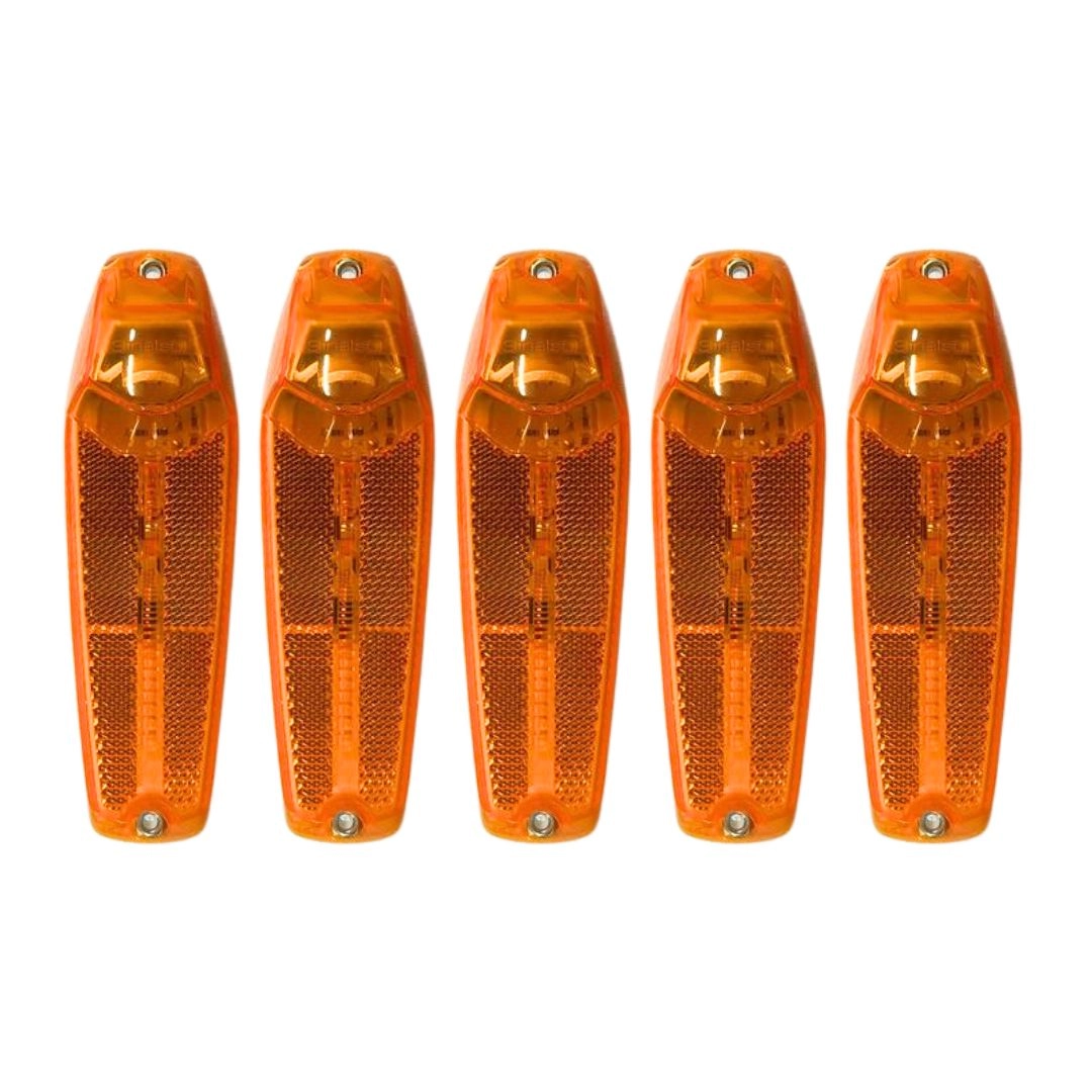 Kit 5 Lanternas Lateral Posição Direcional LED Bivolt 12/24v Kit 5 Lanternas Lateral Posição Direcional LED Bivolt 12/24v