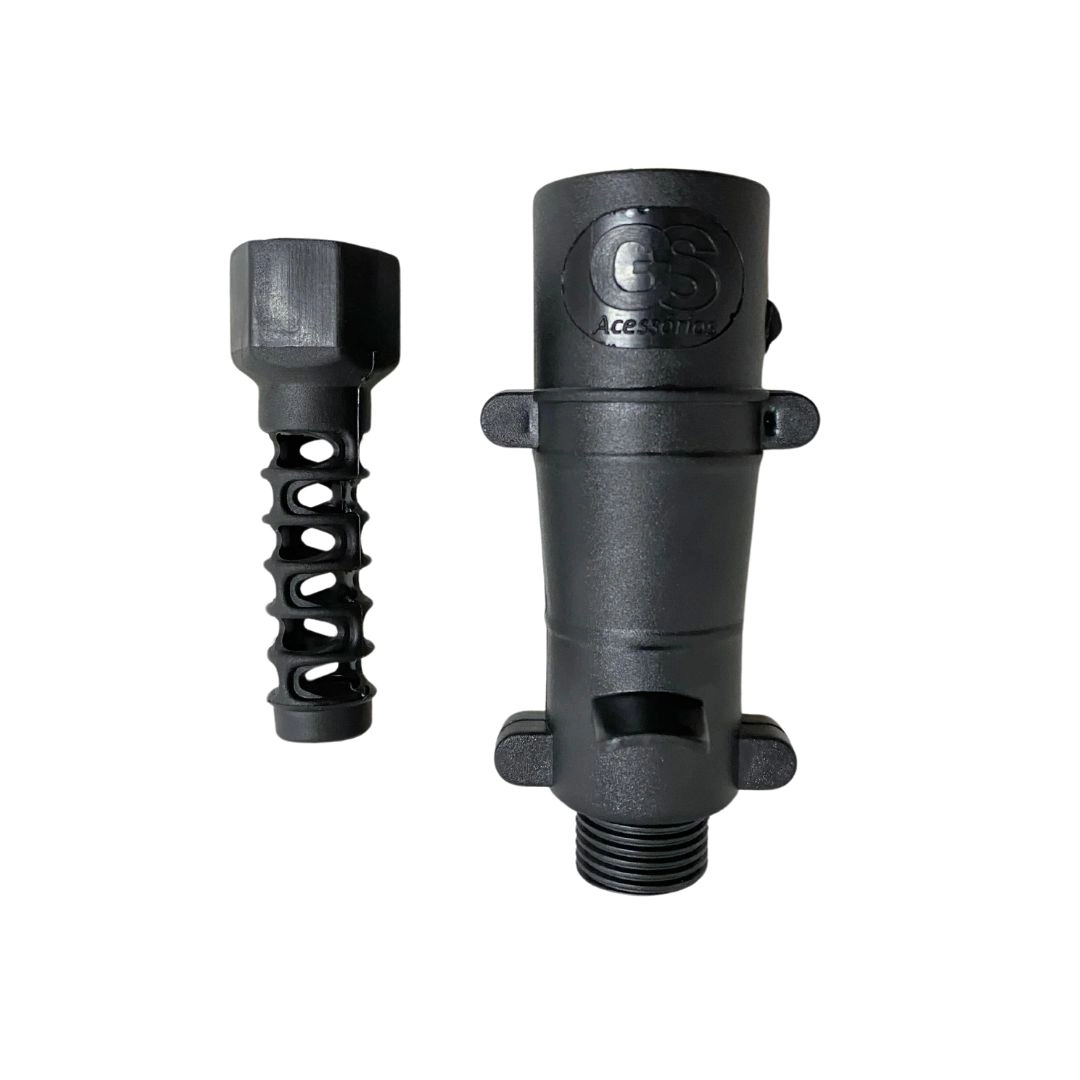 Kit Tomada Eletrica Carretinha Caminhão Conector Macho Femea 7 Polos Nylon