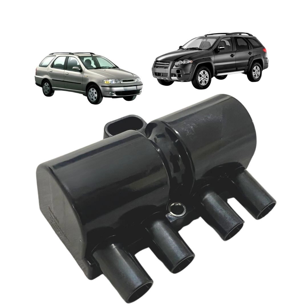 Bobina Ignição Para Palio Weekend 1.8 2003 a 2010 3 Pinos