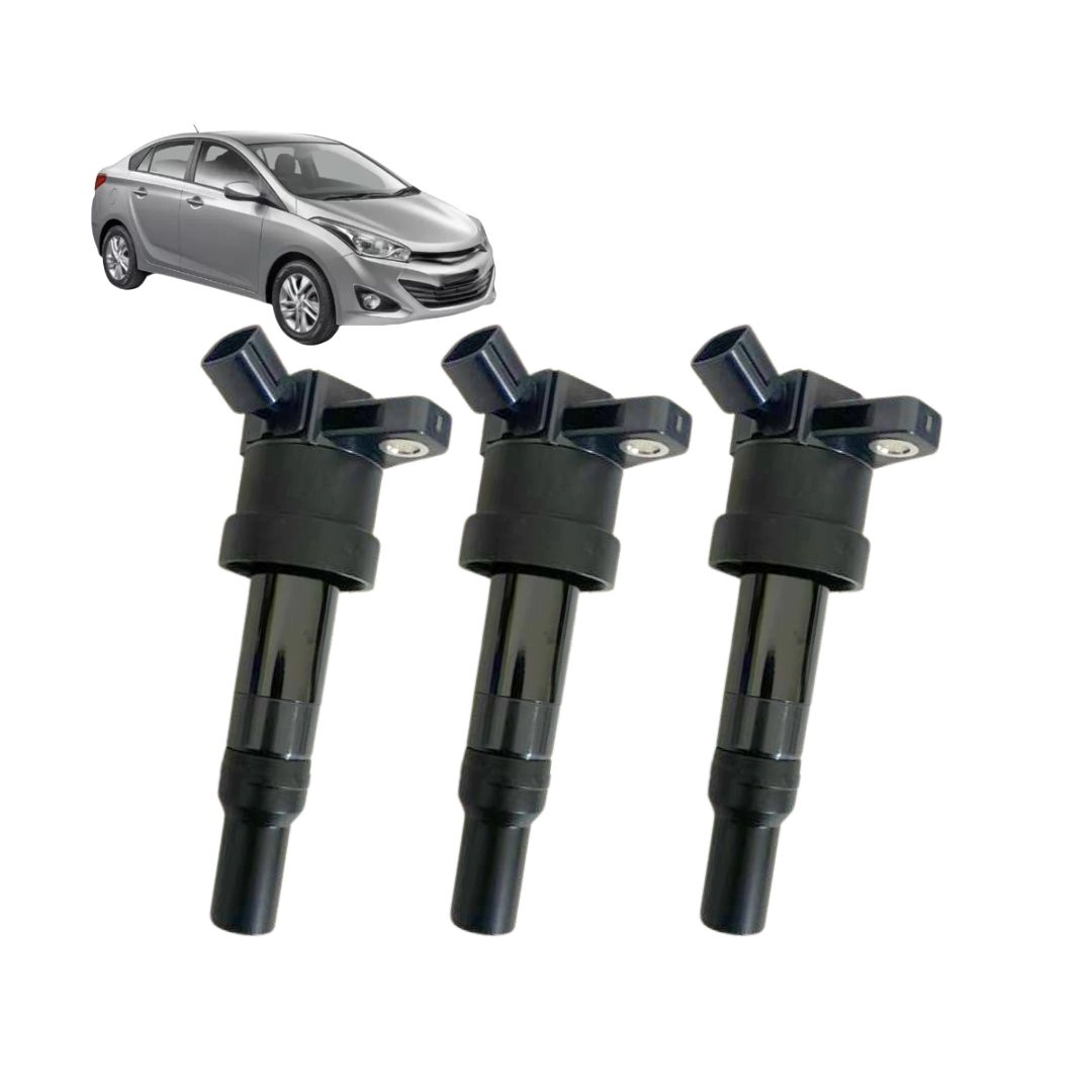 Kit 3 Bobina Ignição Hella Para HB20 Picanto