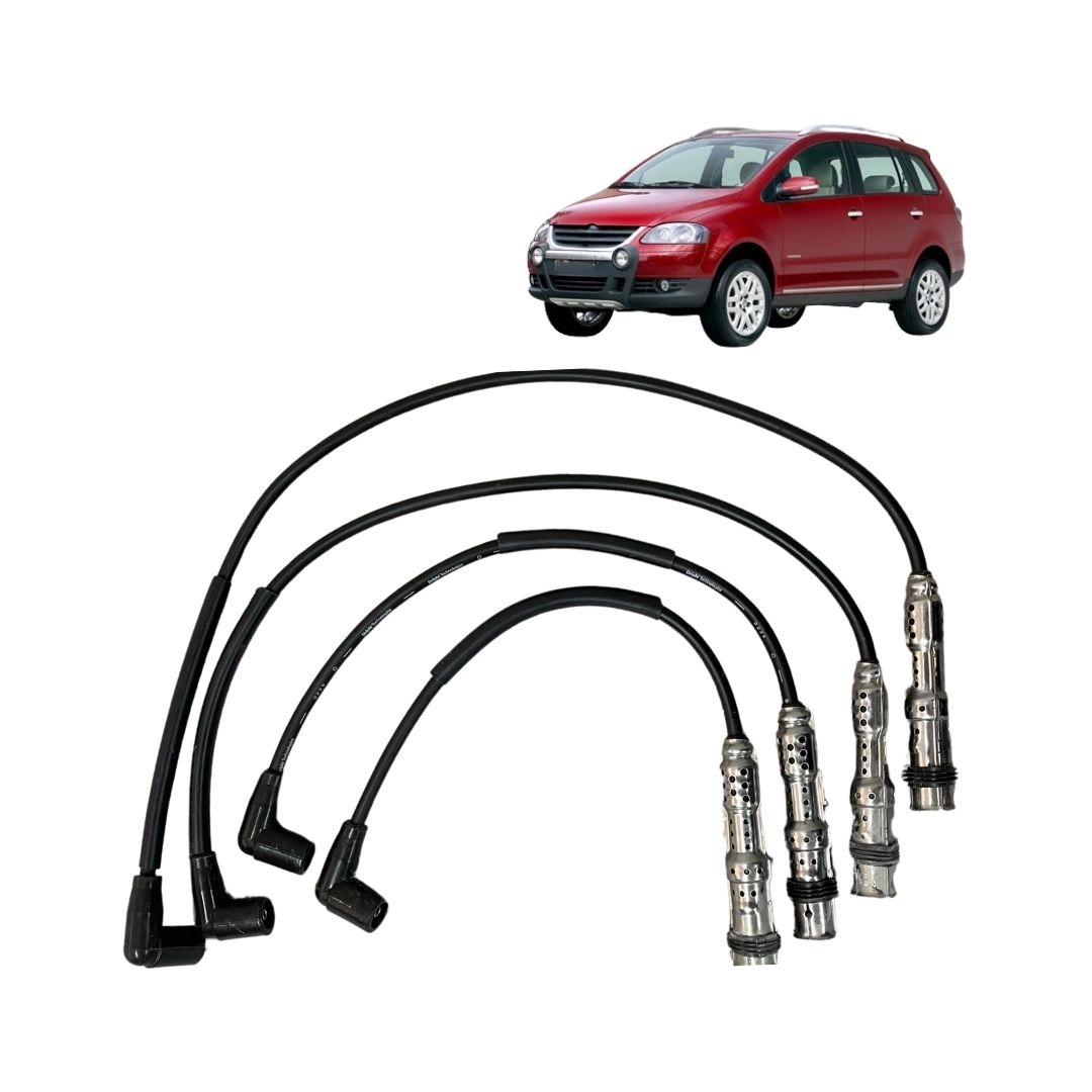 Jogo 4 Cabo Ignição Para VW SpaceCross 1.6 032905409B