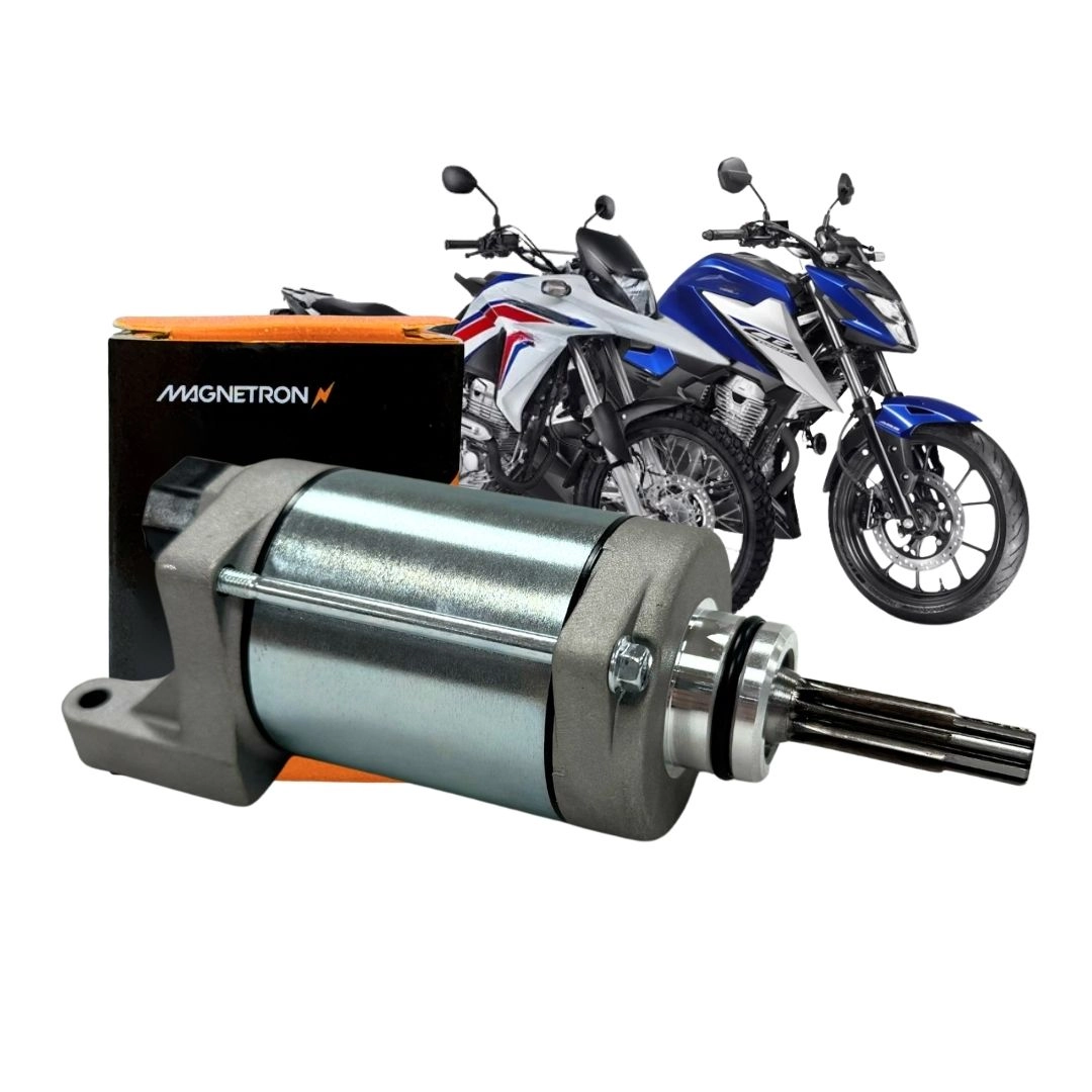 Motor de Partida Arranque 9 Dentes 12v Para CB 300R 09 a 15 XRE 300 10 a 18 Magnetron 90205860 Motor de Partida Arranque 9 Dentes 12v Para CB 300R 09 a 15 XRE 300 10 a 18 Magnetron 90205860