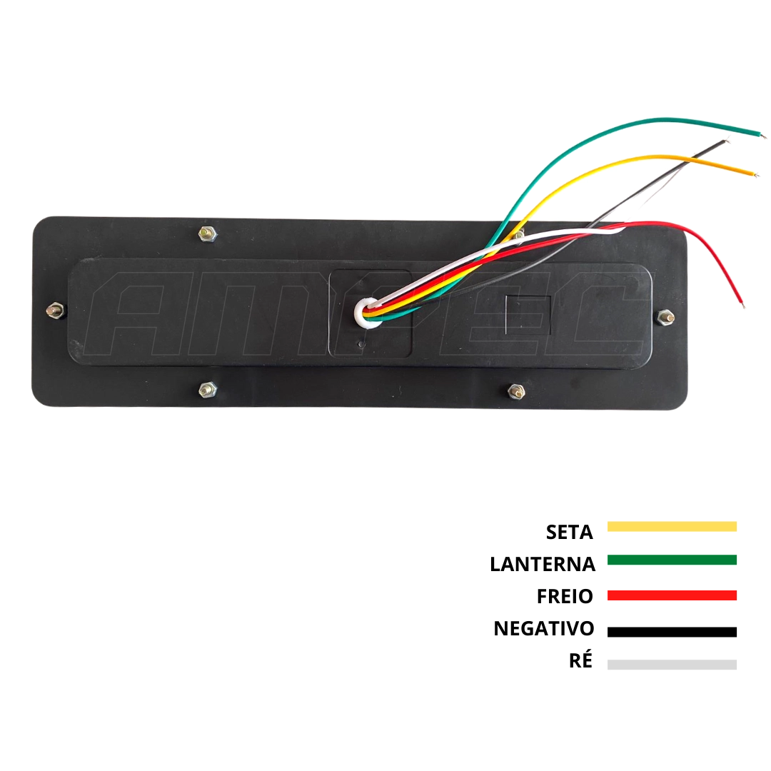 Lanterna Traseira Caminhão Ônibus Carreta Cristal 12V 24V