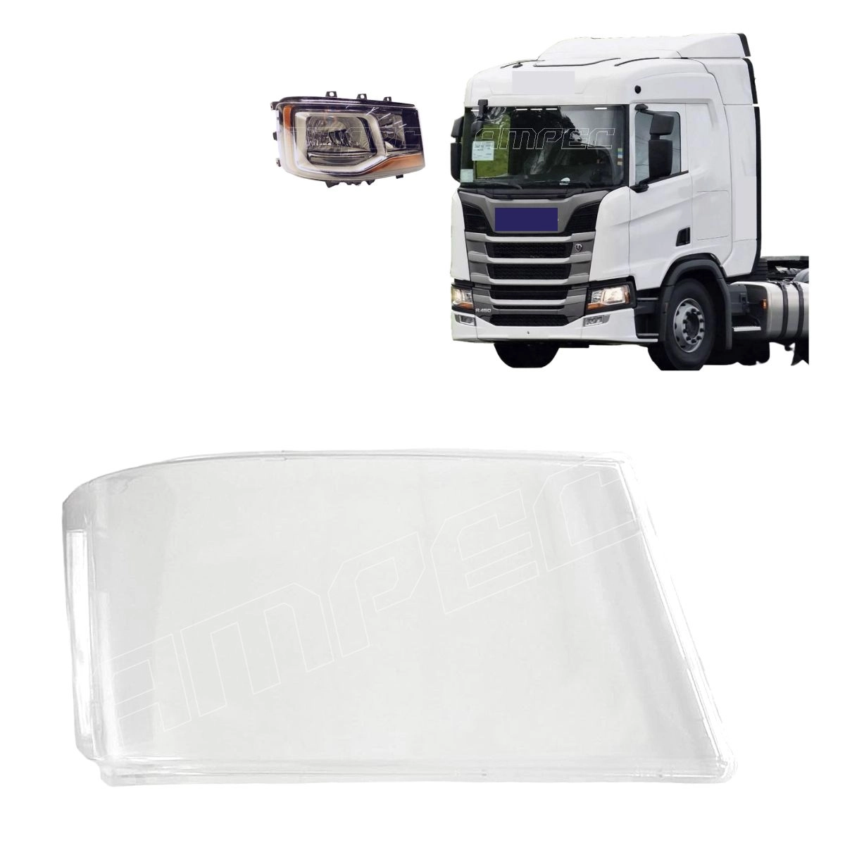 Lente Farol Principal Dianteiro Para Scania Série S6 NTG PGRS Após 2019 Lado Direito Autolux 2379893 Lente Farol Principal Dianteiro Para Scania Série S6 NTG PGRS Após 2019 Lado Direito Autolux 2379893