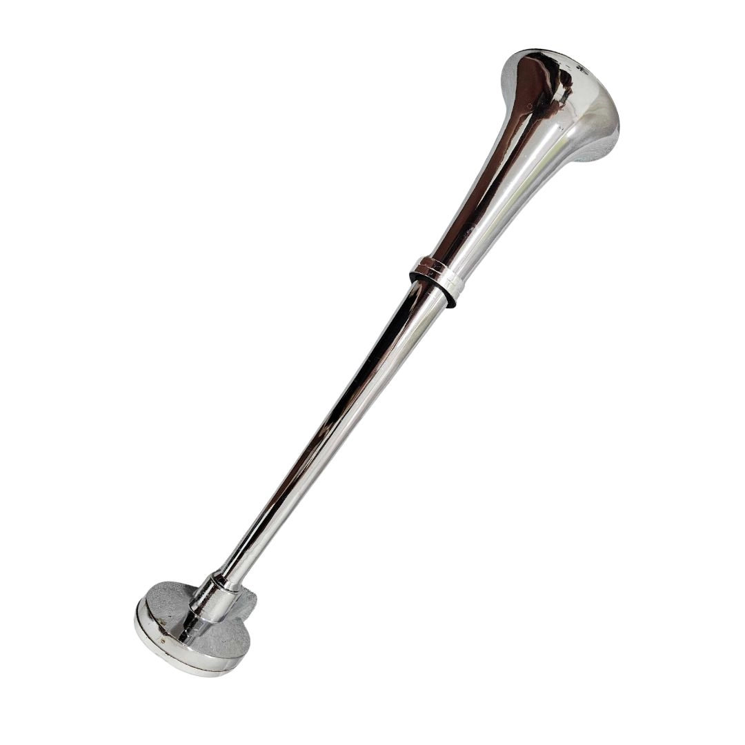 Buzina Caminhão Marítima Navio Cromada 45cm 12V Com Compressor Buzina Potente Buzina Caminhão Marítima Navio Cromada 45cm 12V Com Compressor Buzina Potente