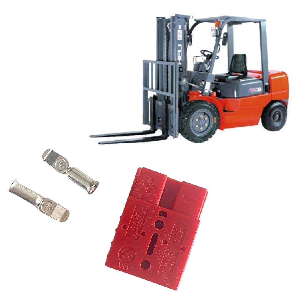 Conector p/ Bateria de Empilhadeira / Estacionária - 50A Conector p/ Bateria de Empilhadeira / Estacionária - 50A