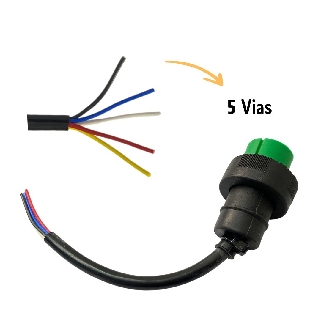 Chicote Conector Lanterna Traseira Facchini Aspock Direito