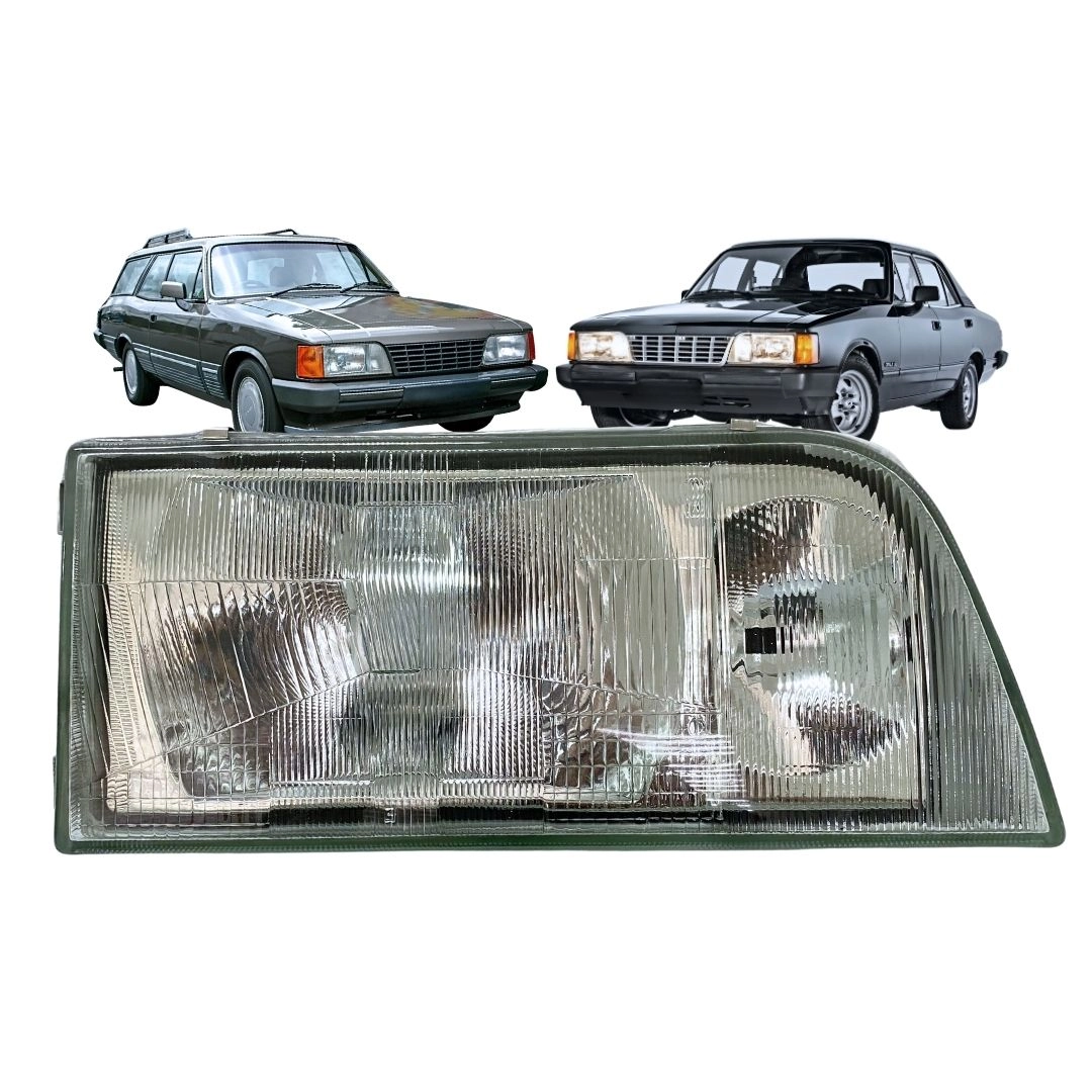 Farol Principal Ford Opala Caravan 88 a 92 Vidro Direito Farol Principal Ford Opala Caravan 88 a 92 Vidro Direito