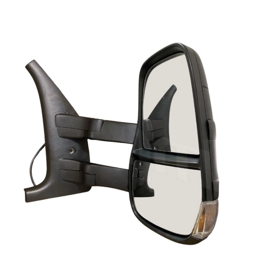 Retrovisor Completo Elétrico Lado Direito Braço Longo Com Pisca Seta Integrado 24V Iveco Daily 3.0 16V Euro 3 Euro 5 35S