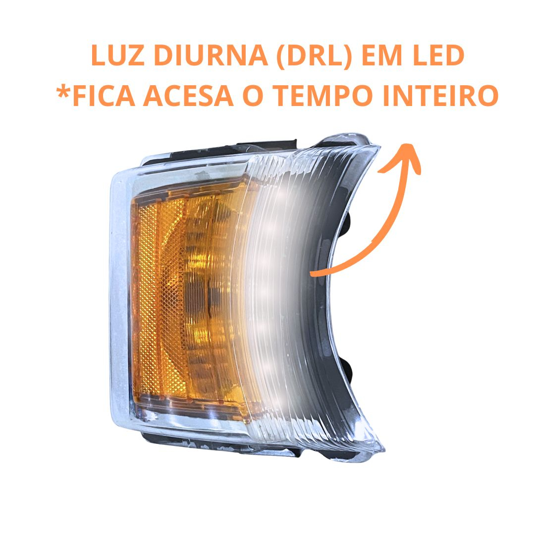 Kit Farol Principal Dianteiro Máscara Negra Pisca Led Com Lâmpadas e Conector Para Scania Série 5 PGR Kit Farol Principal Dianteiro Máscara Negra Pisca Led Com Lâmpadas e Conector Para Scania Série 5 PGR
