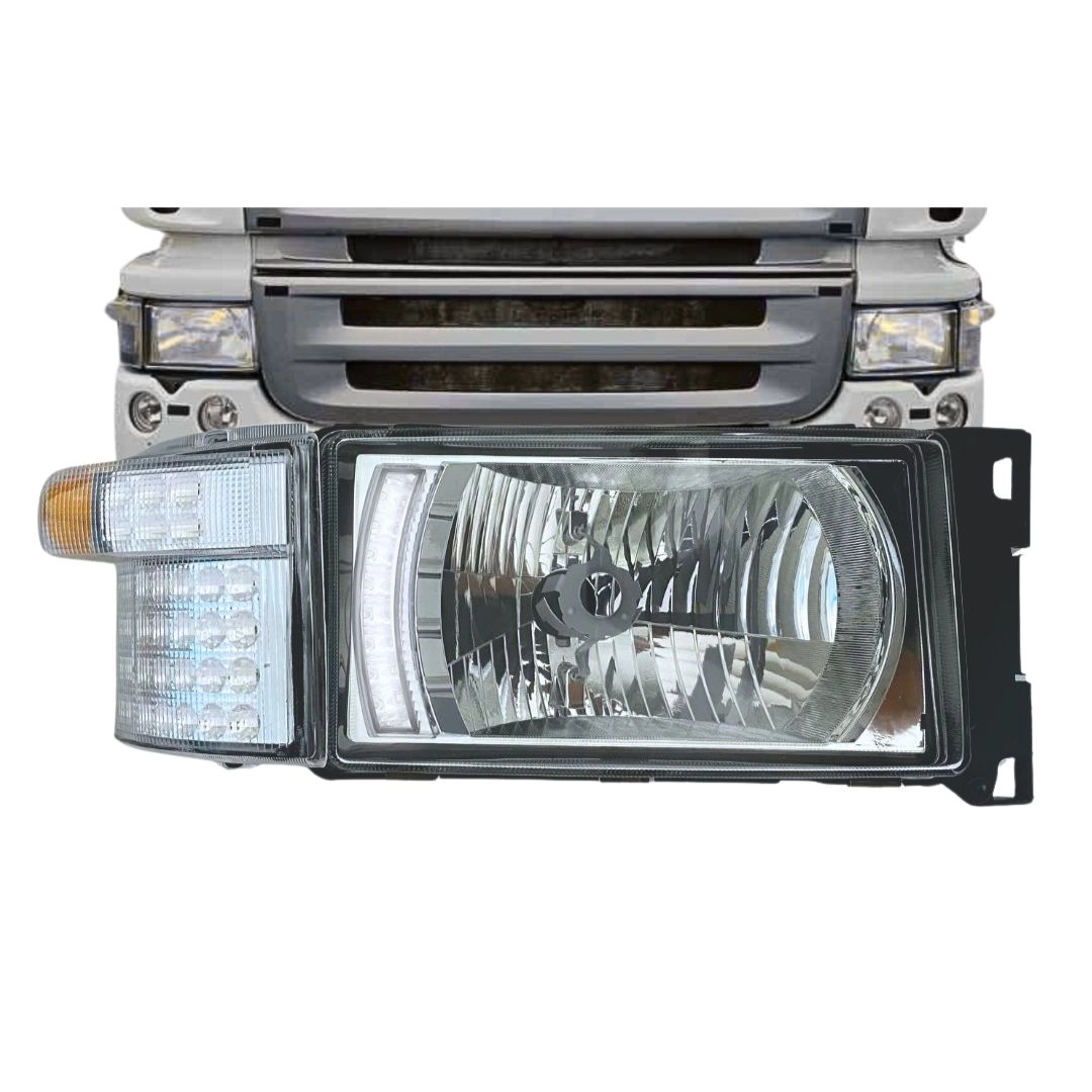 Farol Dianteiro Principal 24v E Pisca DRL em LED Para Scania Série 4 5 6 PGR Lado Direito 1732510 Farol Dianteiro Principal 24v E Pisca DRL em LED Para Scania Série 4 5 6 PGR Lado Direito 1732510
