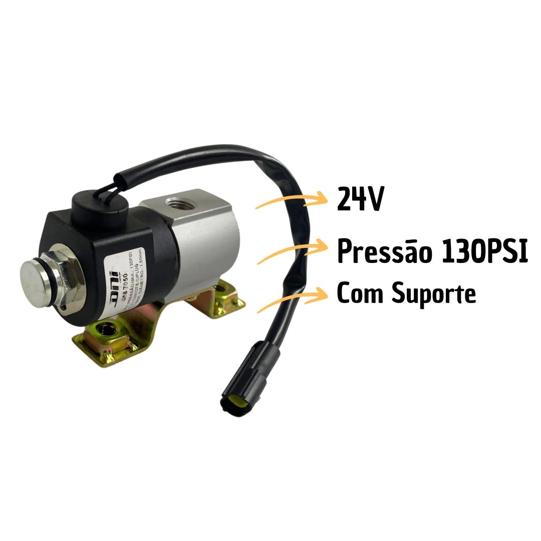 Válvula Solenoide Compativel VW Ford Freio Motor Reduzida