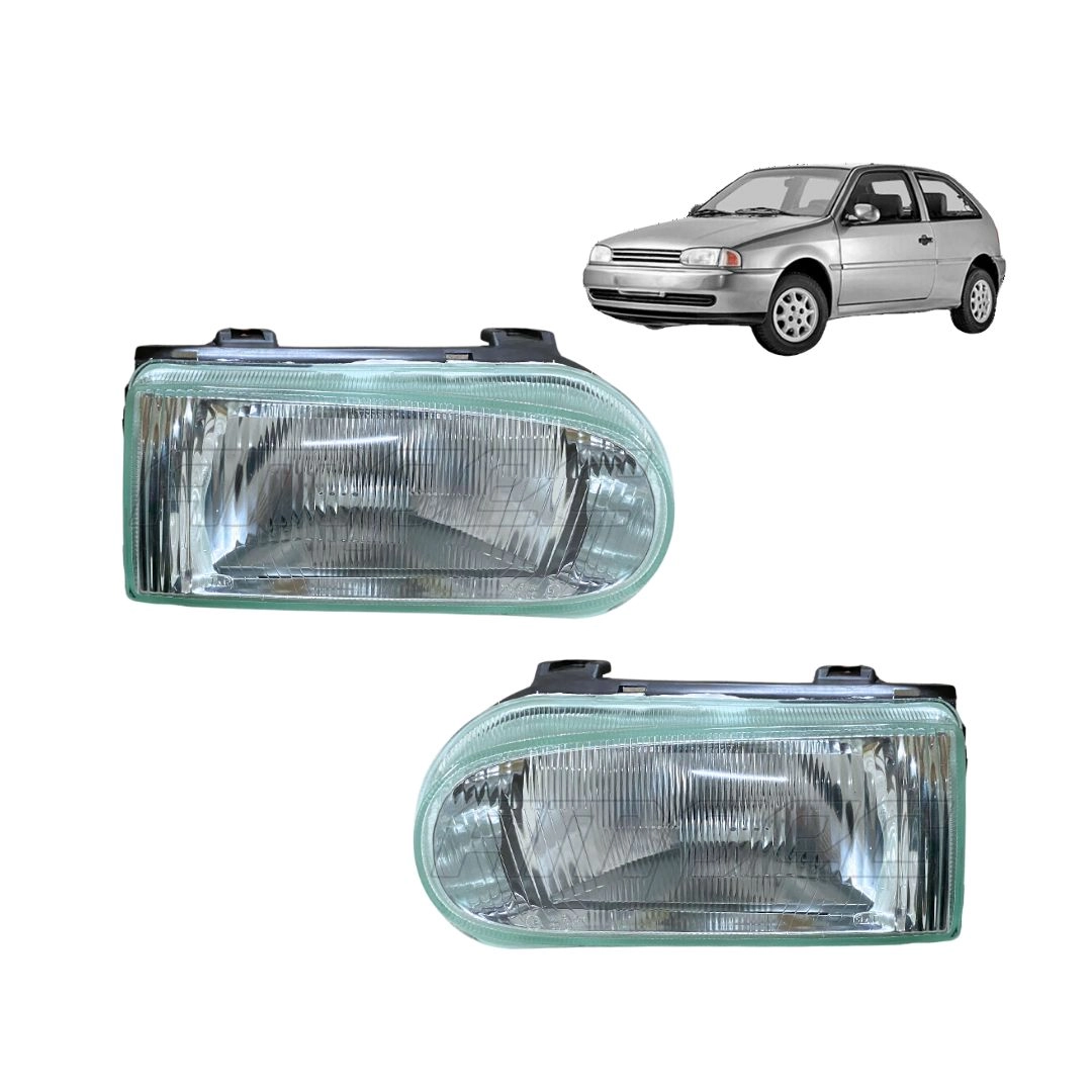 Par Farol Principal Para VW Gol Saveiro Parati G2 Par Farol Principal Para VW Gol Saveiro Parati G2