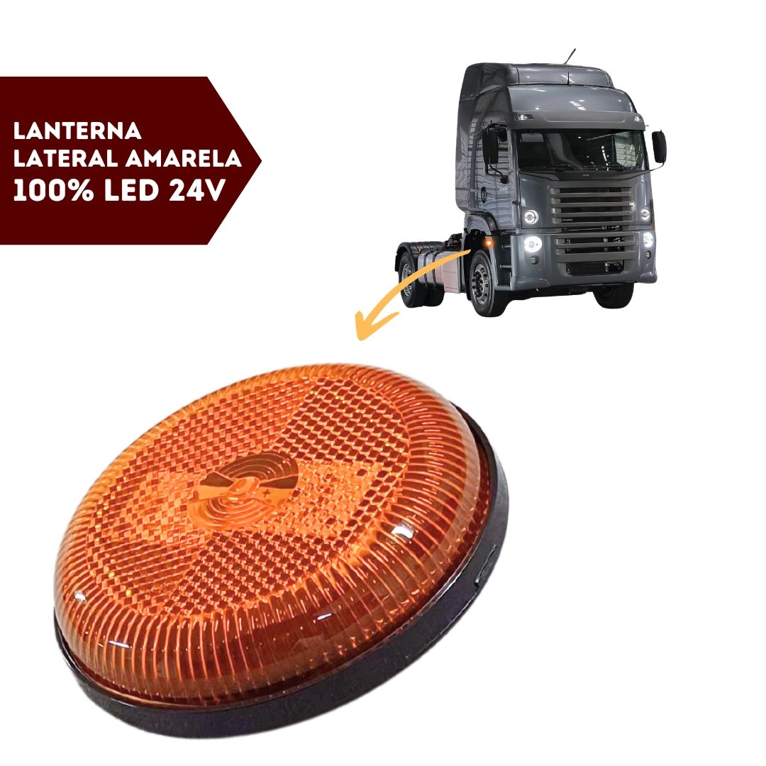 Lanterna Lateral LED Amarela VW Constellation Após 2012