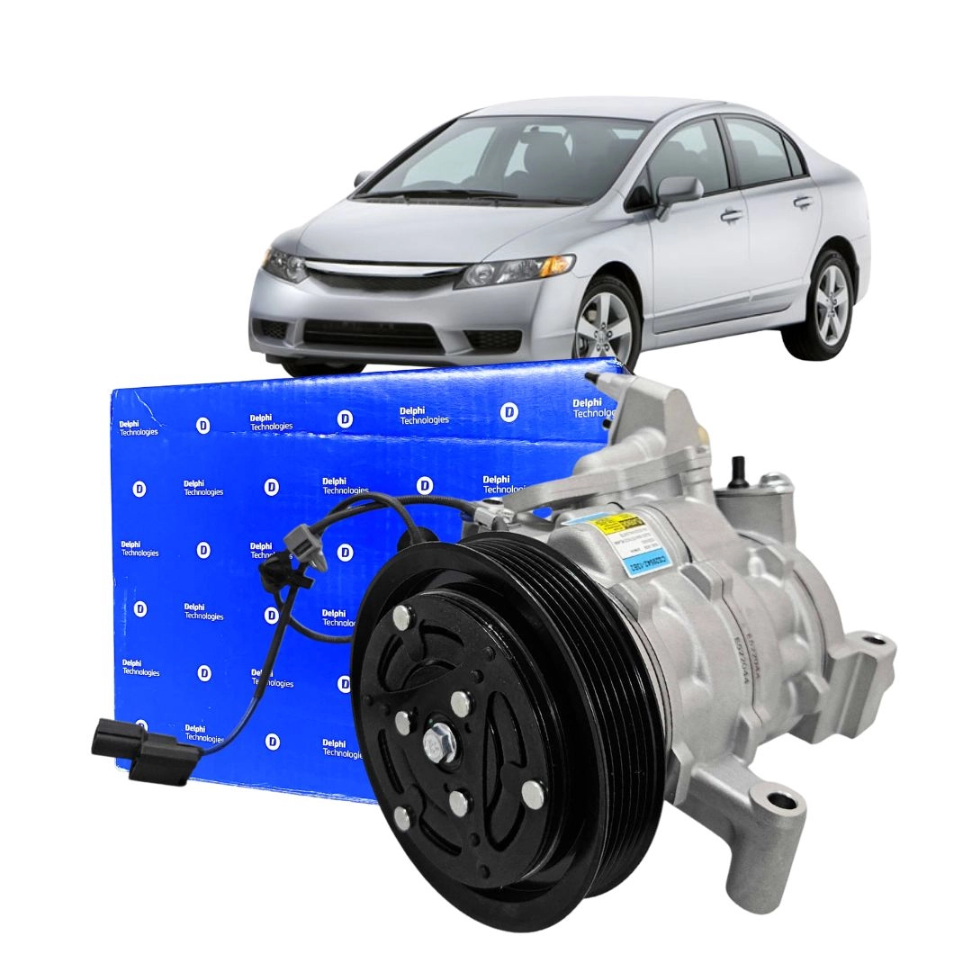 Compressor Ar Condicionado Para Honda Civic 1.8 Flex 2006 a 2011 Original Delphi CS2054213