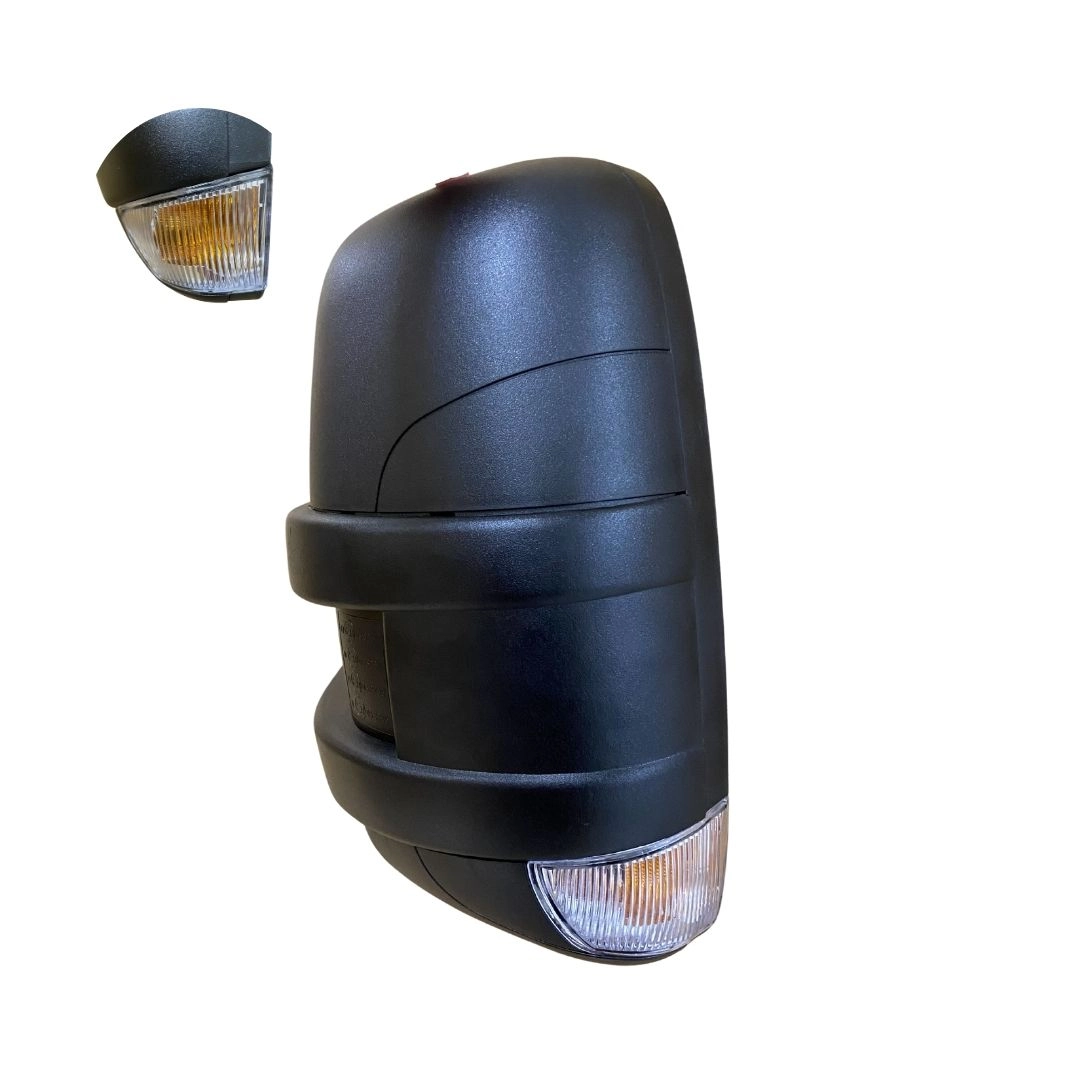 Retrovisor Completo Elétrico Lado Esquerdo Braço Longo Com Pisca Seta Integrado 24V Iveco Daily 3.0 16V Euro 3 Euro 5 35