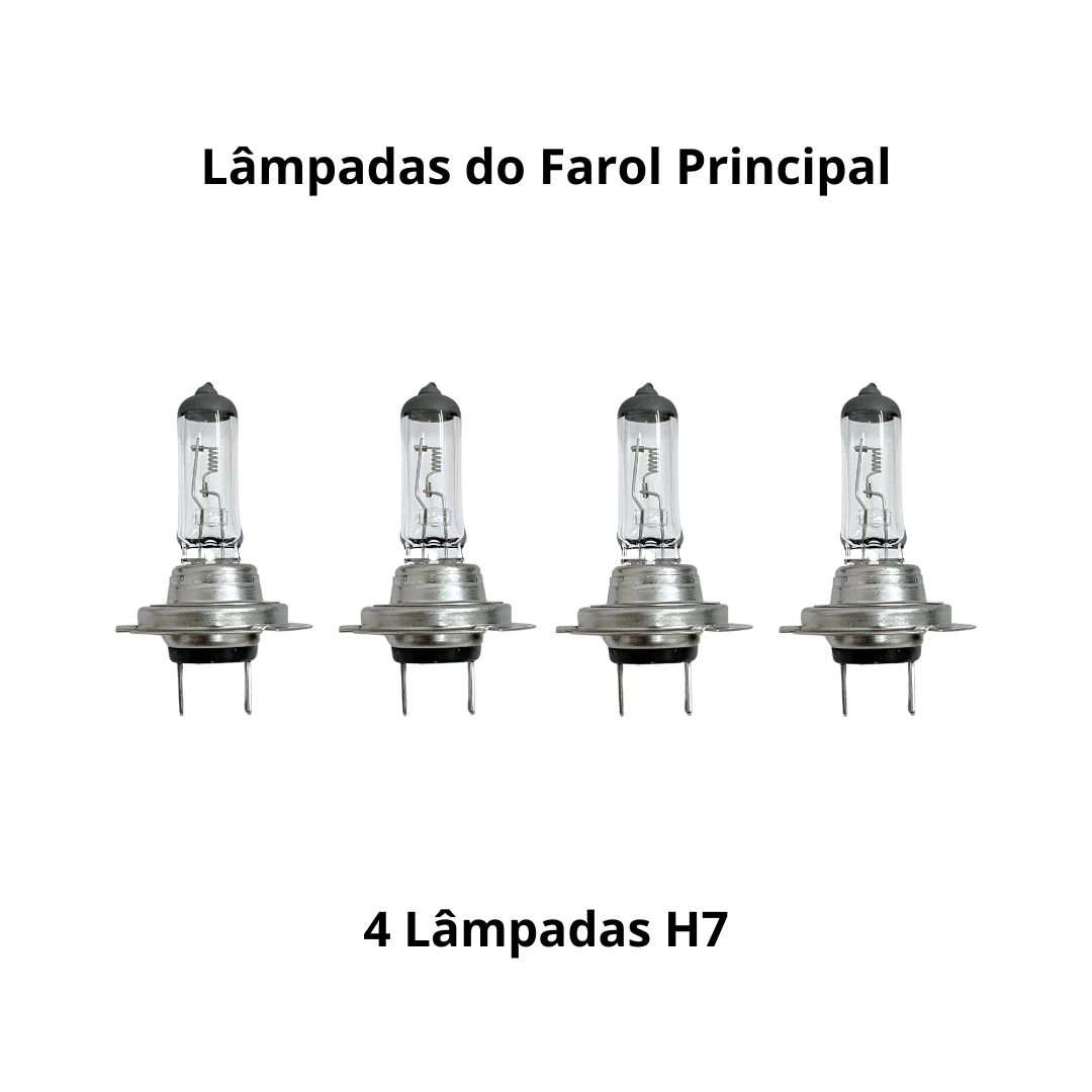 Par Farol Para Iveco Stralis Hi-way Cromado Led Com Chicote