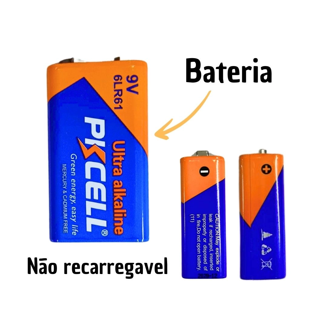 Luz Advertência Portátil Bateria 9v Magnética 28 Led DNI4075