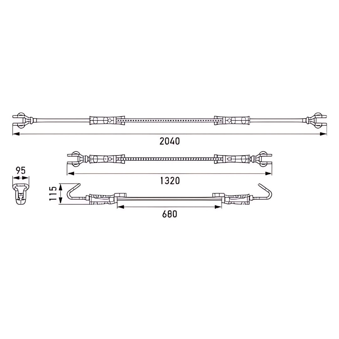 Lanterna Capo do Motor Led Com Gancho USB Recarregavel Hella