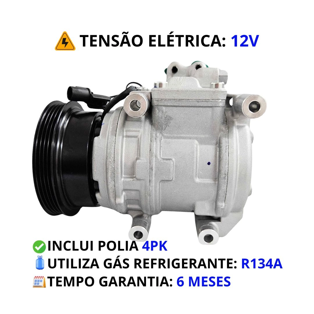 Compressor Ar Para Hyundai Tucson 2.0 2006 a 2011 Kia Sportage 2.0 2007 a 2023 Delphi CS20417