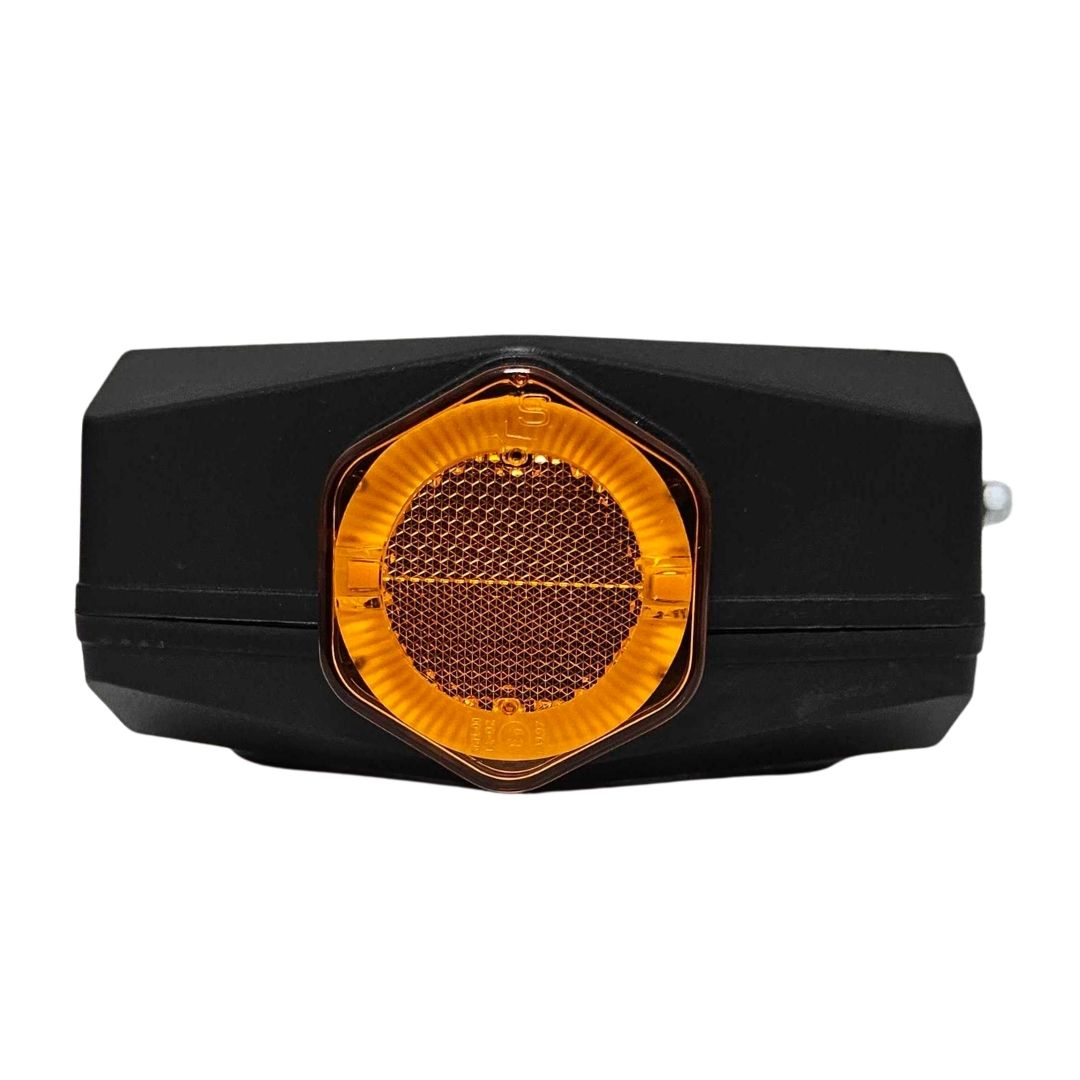 Lanterna Traseira LED 24V Com Guia de Luz e Posição Dupla Lado Esquerdo Fixação Superior Caminhão Carreta Sinalsul