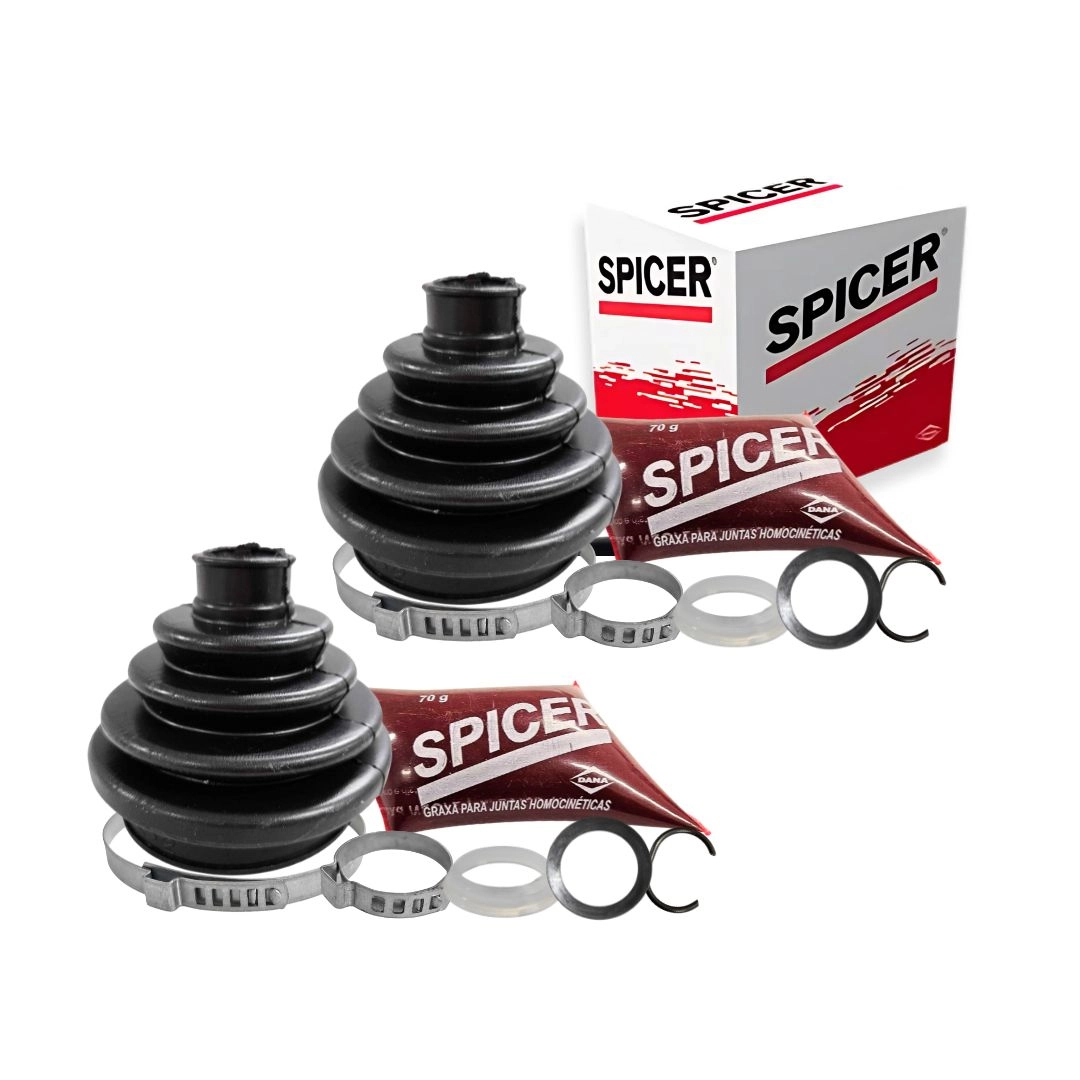 Par Kit Reparo Coifa Homocinetica Para Gol 1.8 AP 94 a 09 Roda