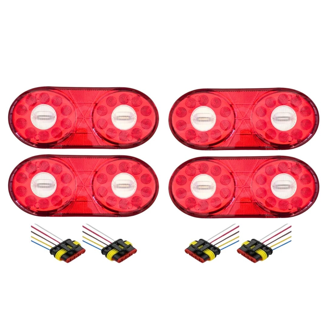 Kit 2 Pares Lanternas Carreta Randon Full Led 13 + Chicotes Kit 2 Pares Lanternas Carreta Randon Full Led 13 + Chicotes