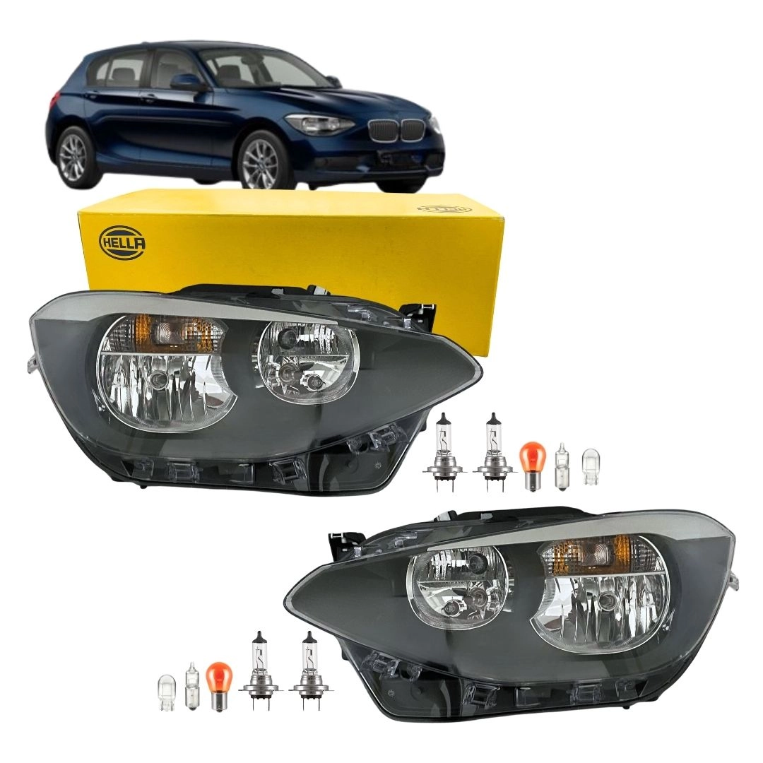 Par Farol Dianteiro Para BMW F20 F21 2011 a 2019 Hella Par Farol Dianteiro Para BMW F20 F21 2011 a 2019 Hella