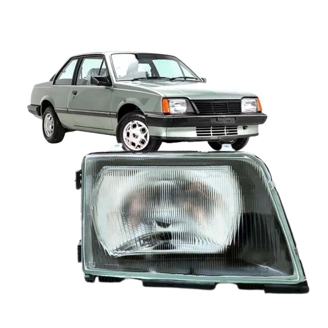 Farol Para Monza 1988 a 1990 Lente Vidro Lado Direito Farol Para Monza 1988 a 1990 Lente Vidro Lado Direito