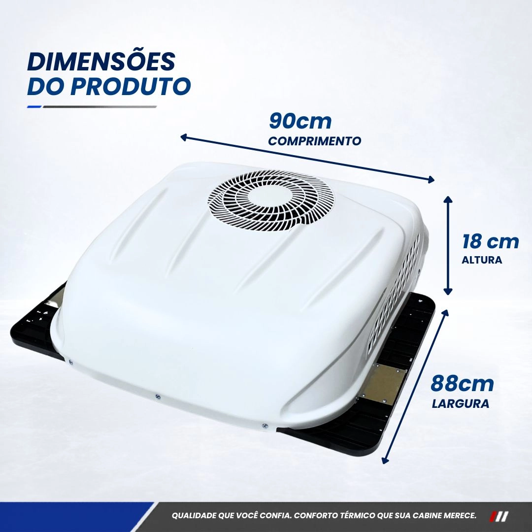 Kit Ar-Condicionado Elétrico Portátil Para Caminhão Van Motorhome Trailer Carro 12v 7500 BTUs Kit Ar-Condicionado Elétrico Portátil Para Caminhão Van Motorhome Trailer Carro 12v 7500 BTUs