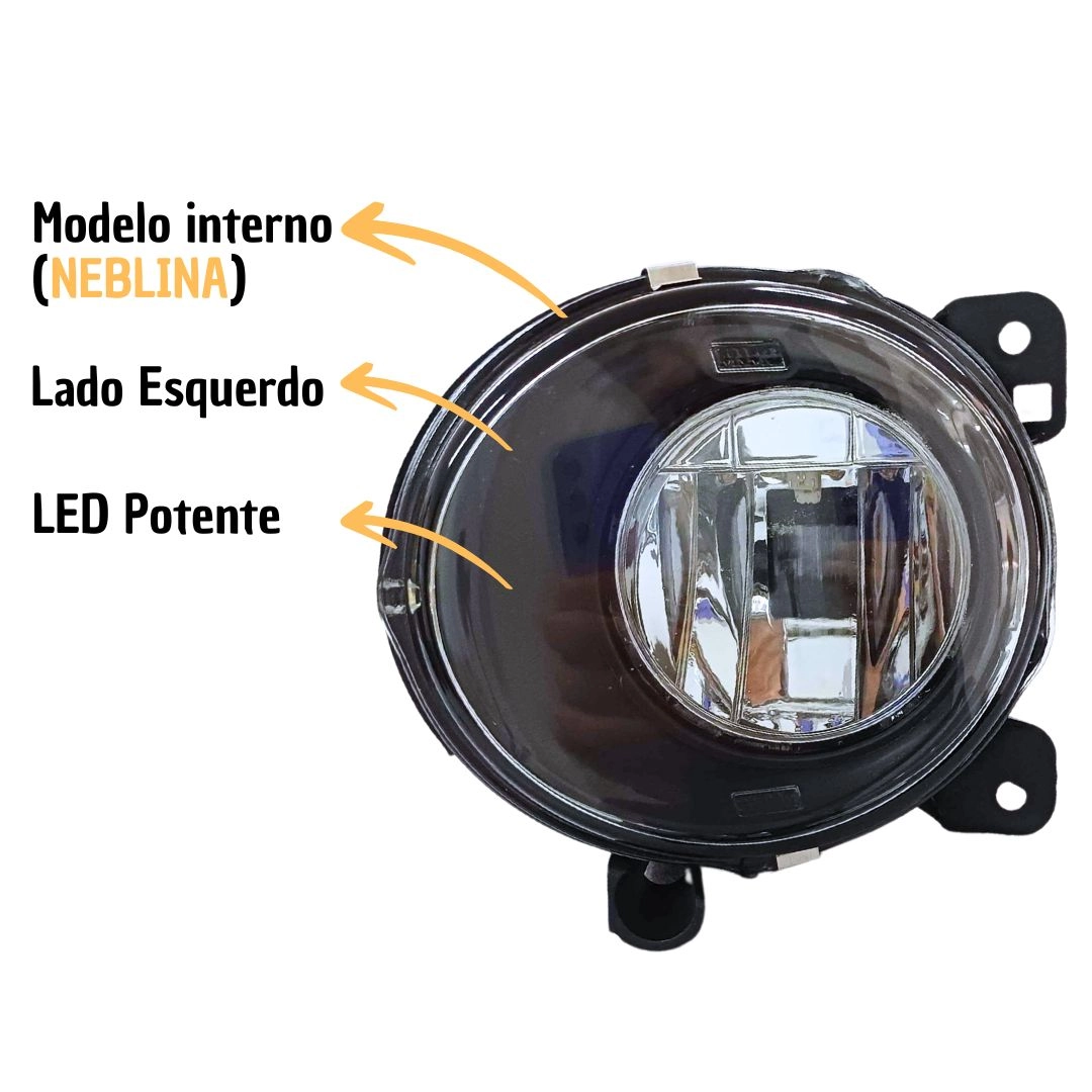 Farol Auxiliar Neblina Para Scania Série S4 5 Black LE